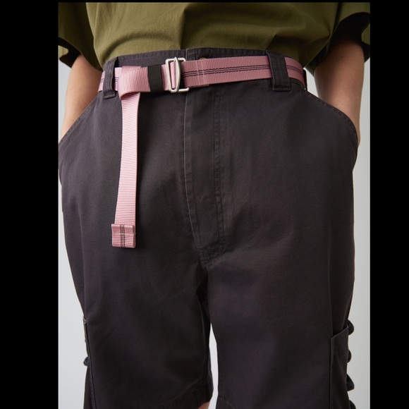 Acne Studios Bla Konst Striped Pink Belt - Picture 3 of 8